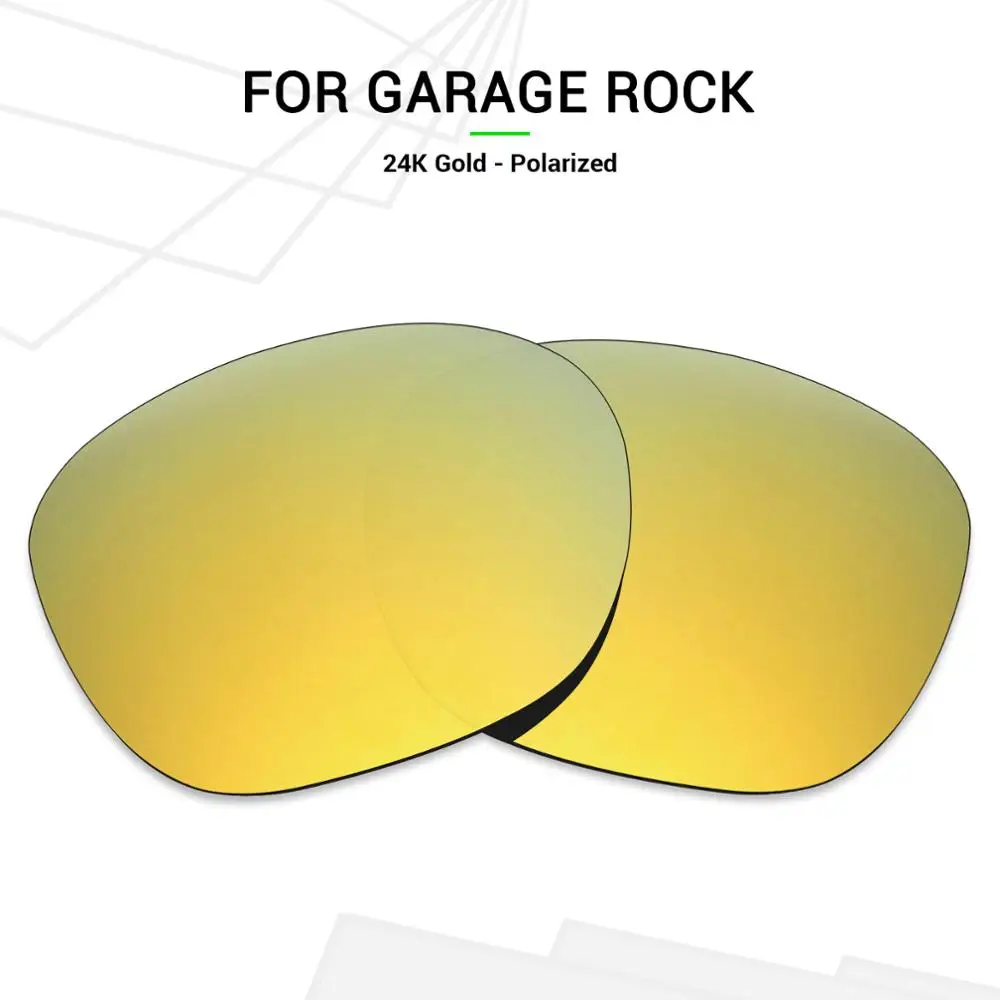

SNARK Anti-Scratch POLARIZED Lenses Replacement for Oakley Garage Rock OO9175 Sunglasses 24K Gold