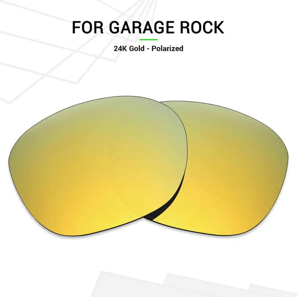 Mryok Anti-Scratch POLARIZED Lenses Replacement for Oakley Garage Rock OO9175 Sunglasses 24K Gold | Аксессуары для одежды