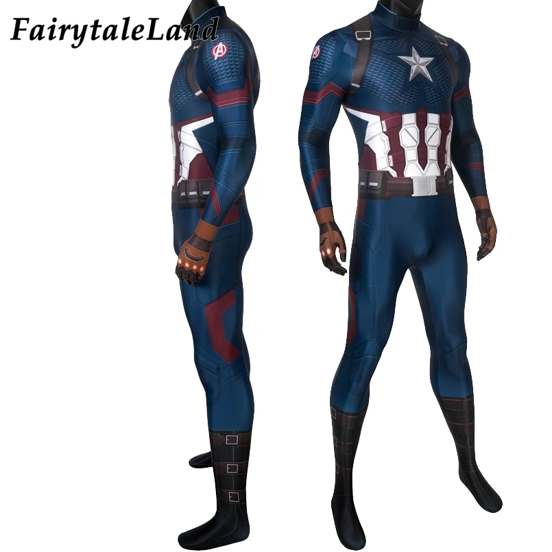 Костюм супергероя для Хэллоуина косплей комбинезон капитана костюм Стива с 3D