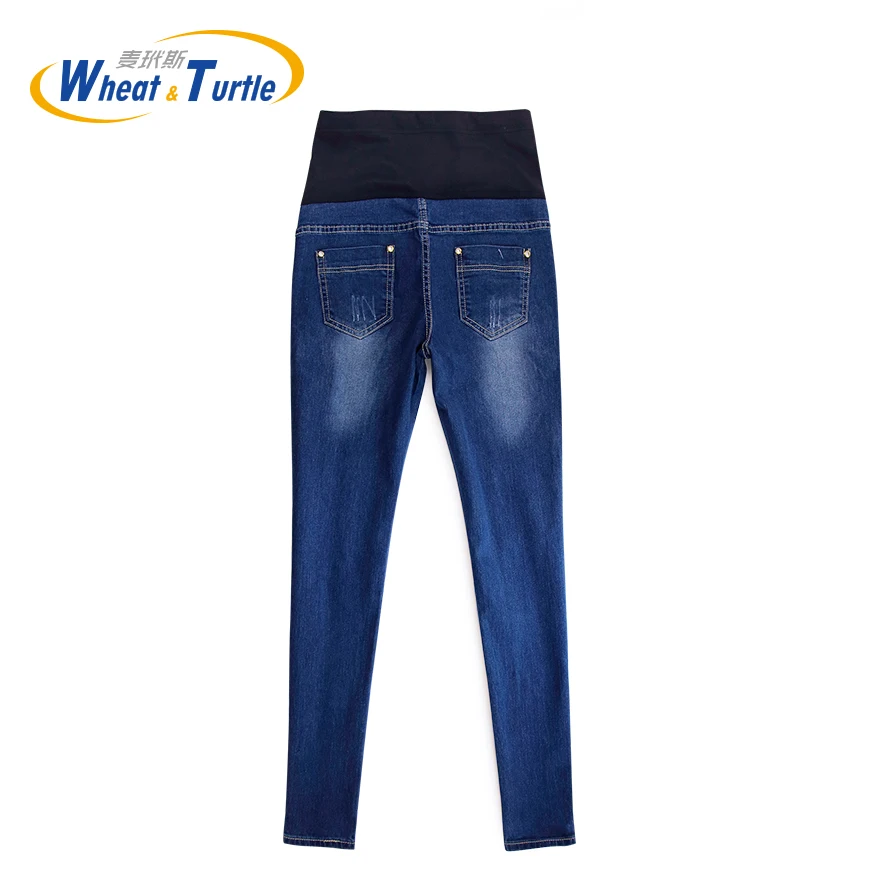 [Wheat Turtle]Brand Maternity Jeans Pregnancy Clothes Denim Overalls Skinny Pants Trousers Clothing For Pregnant Women Plus Size enlarge