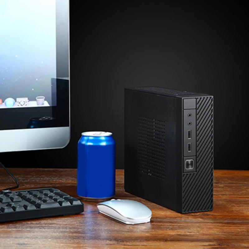 HTPC чехол Mini ITX игровой ПК Шасси Настольный микрошасси домашний кинотеатр
