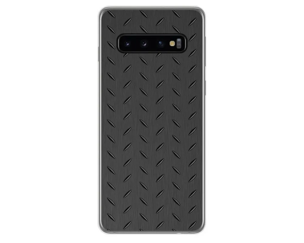 Гелевый Чехол из ТПУ для Samsung Galaxy S10 Plus дизайнерские металлические рисунки |
