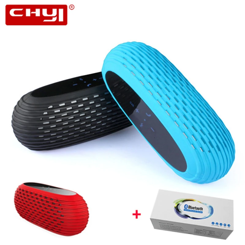 

CHYI Portable Bluetooth NFC Wireless Speakers With Touch Screen FM Radio Mini Handsfree Stereo Hifi Sound System Support TF/AUX