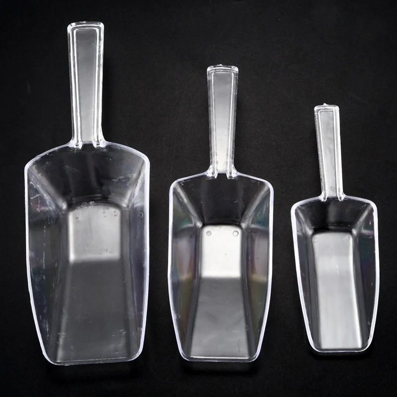 3 piece Pallet Ice scraper shape plastic scoop - Transparent | Дом и сад