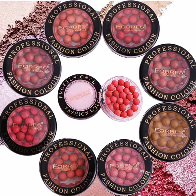 Новые Натуральные шарики Румяна для лица водонепроницаемые highlighttr стойкие