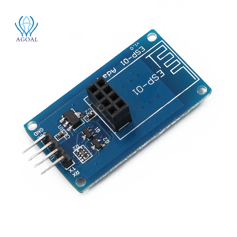 Модуль беспроводного адаптера ESP8266 Φ ESP01 3 В 5 совместимая последовательная плата