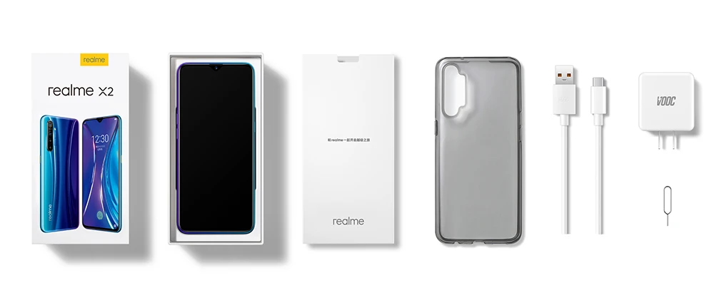 Realme X2 X 2 Мобильный телефон Snapdragon 730G 64MP камера 6,4 ''полный экран NFC OPPO мобильный телефон VOOC 30W быстрое зарядное устройство