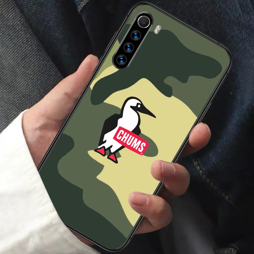 

CHUMS Phone Case For XIAOMI Redmi Note 5 7 8 T 9 6A 7A 8A 9S K 20 30 Pro black Funda Soft Etui Trend Back Fashion Hoesjes