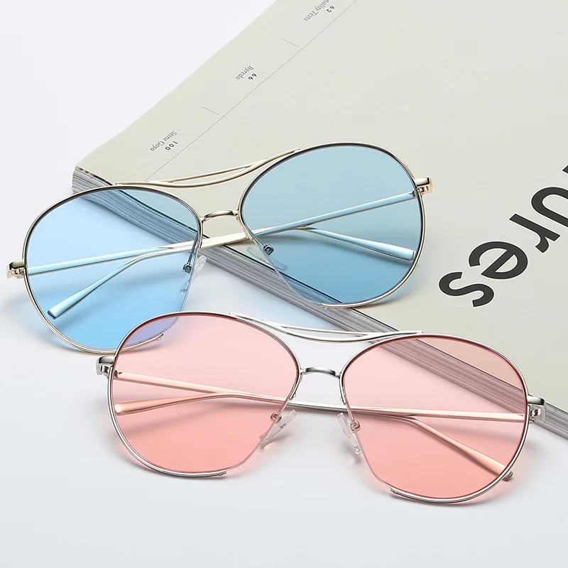 

Очки солнцезащитные женские в стиле ретро, роскошные брендовые дизайнерские прозрачные очки, пляжные UV400