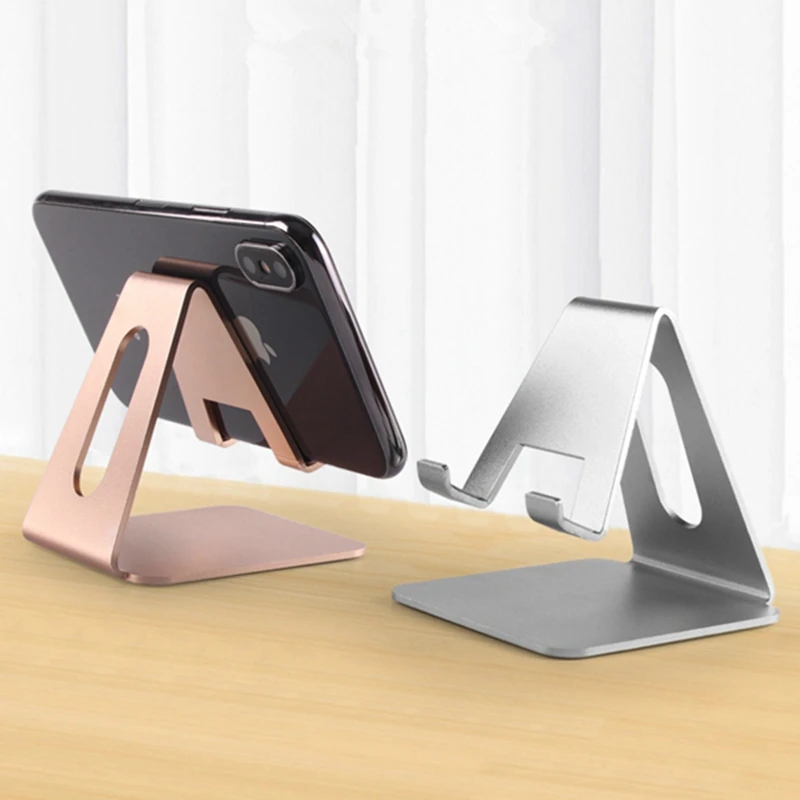 

Universal Cell Phone Stand Desk Holder Aluminum Alloy Phone Tablet Bracket for iphone 11 SE 7 8 for iPad Pro Cell Phone Holder