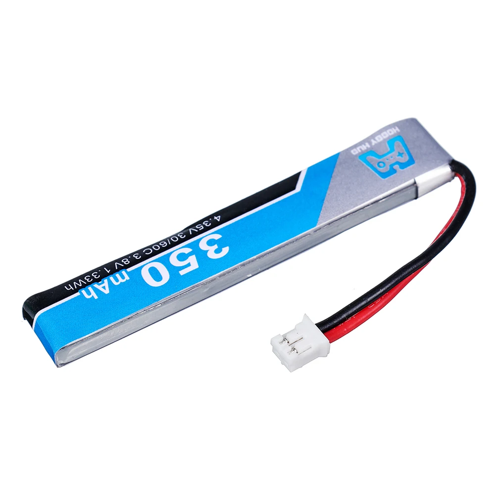 Аккумулятор 1S 350 мА · ч 3 8 в 30C/60C 4 35 HV Lipo PH2.0 штекер для 65S UK65 Blade Inductrix UR65 Tiny Whoop Drone |