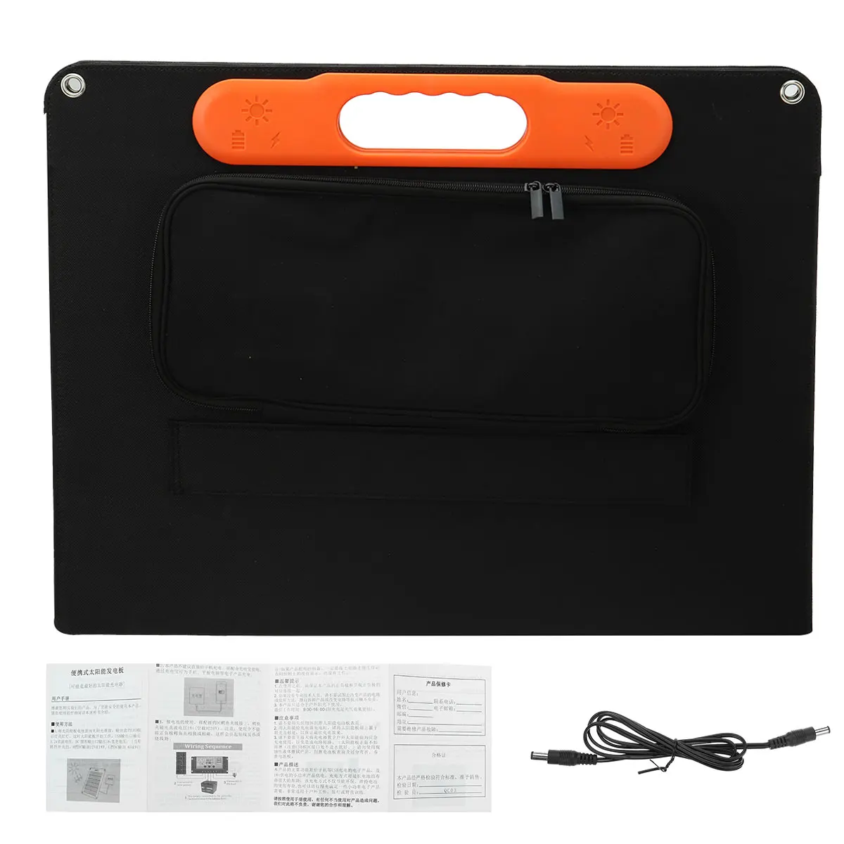 Портативное зарядное устройство с солнечной панелью для 12 в аккумуляторной