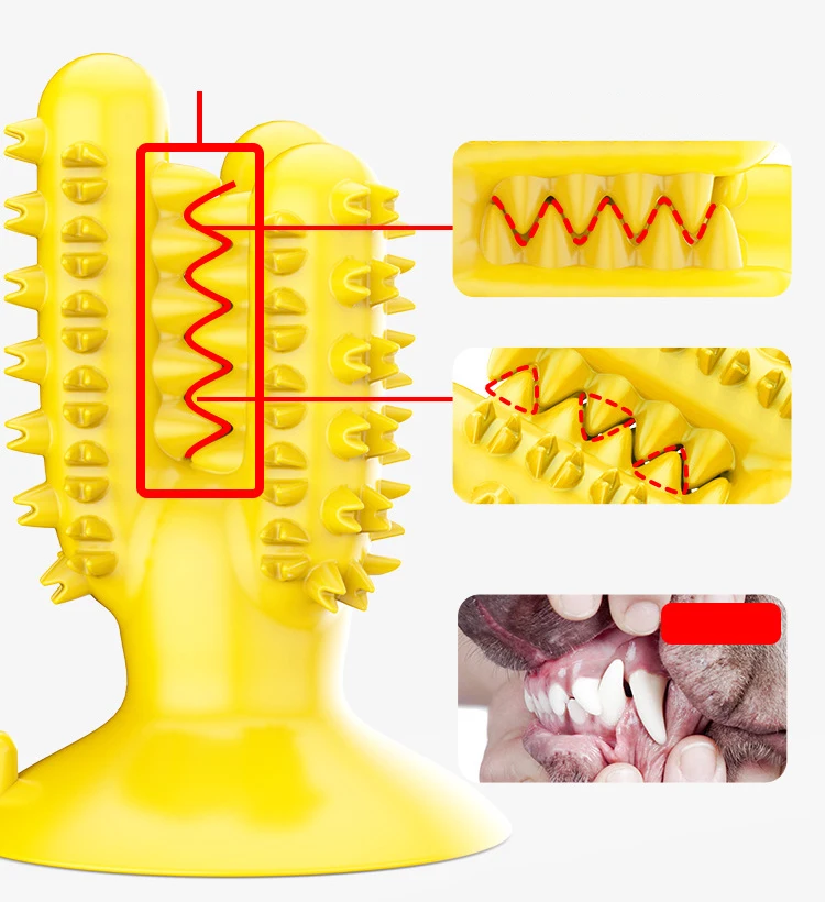 

NEW Dog Toothbrush Toys for Dogs Interactive Toy Training IQ Teeth Cleaning Durable Small Medium Large Dog Puppy Chewing