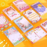 100 sheets cute unicorn memo pad cartoon rabbit thicken tearable memo sticky note school office supplies kawaii stationery