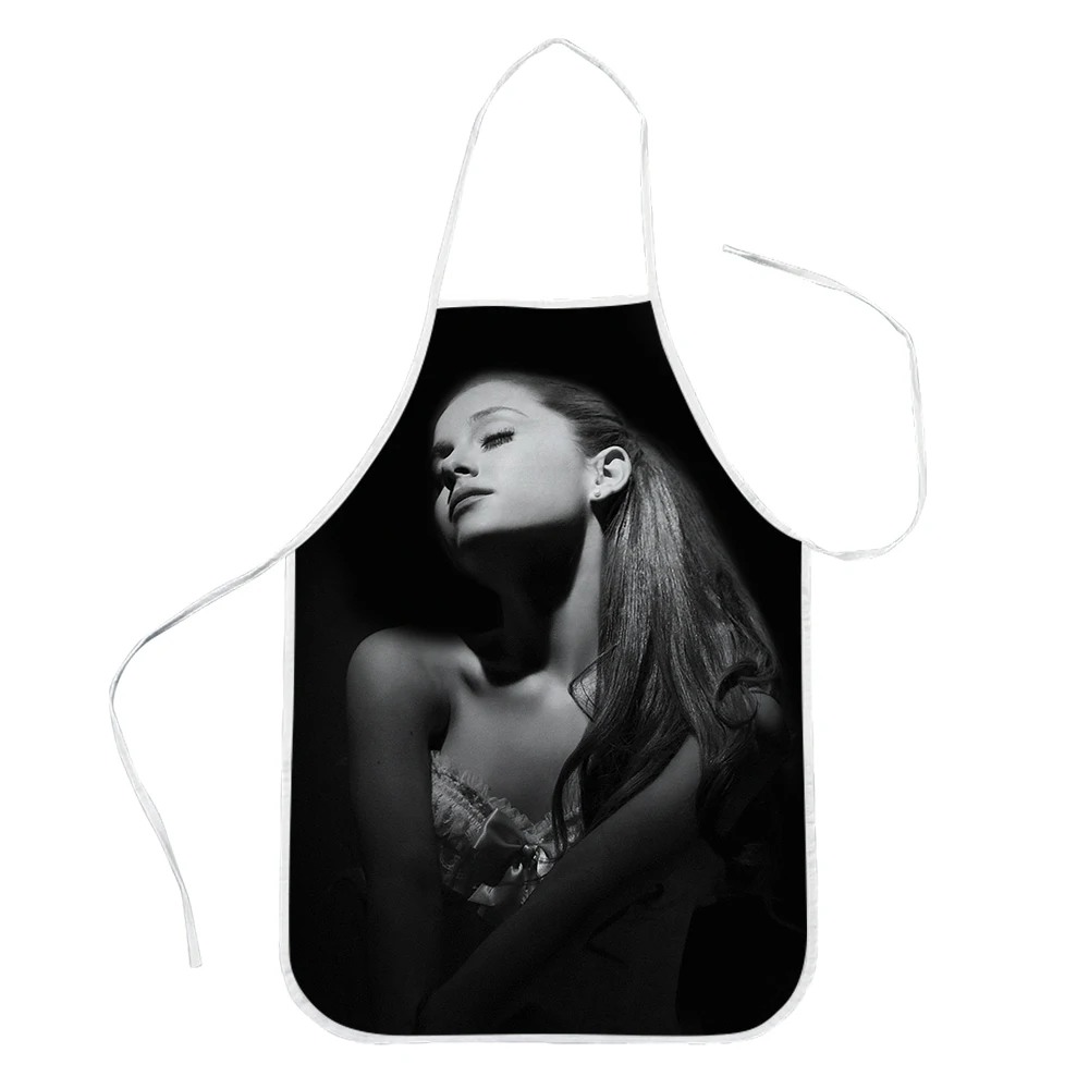 

CLOOCL Kitchen Apron Singer Ariana Grande 3D Printed Sleeveless Polyester Aprons for Men Women Home Cleaning Tools Drop Shipping