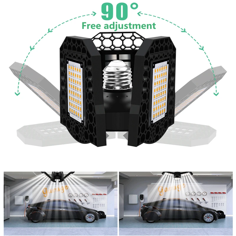 Светодиодный гараж светильник 40W60W80W ing деформации подвесной типа high bay мастерской