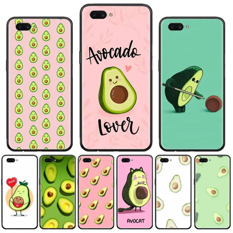 

Avocado cartoon cute funny Phone Case For OPPO F 1S 7 9 K1 A77 F3 RENO F11 A5 A9 2020 A73S R15 REALME PRO cover