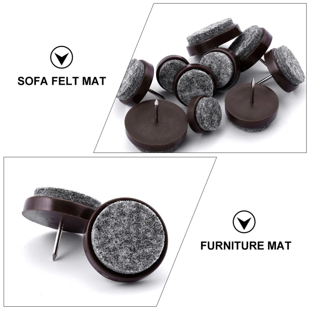 

50Pcs Home Furniture Moving Pads Convenient Sofa Furniture Sliders Brown