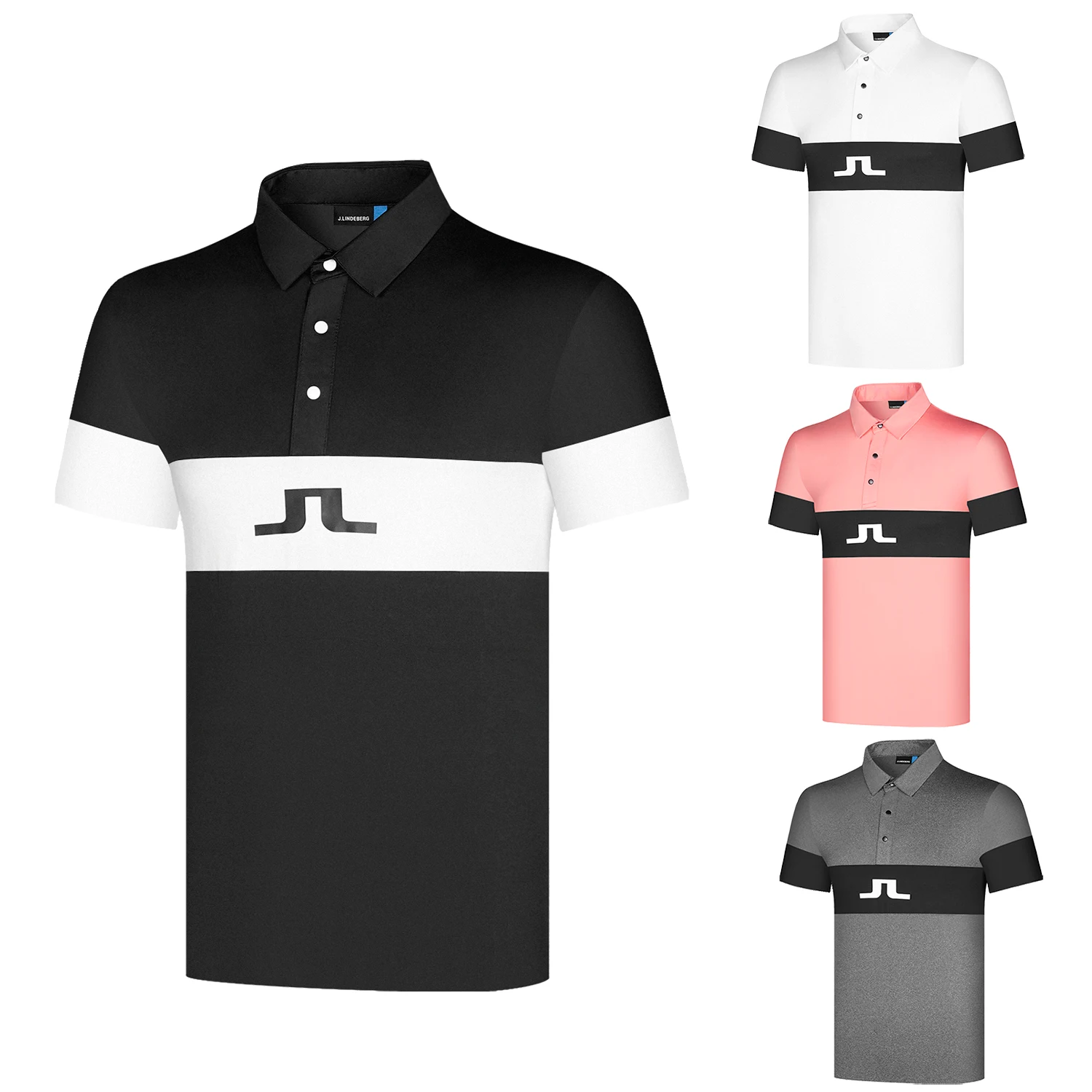 

Футболка JL Мужская быстросохнущая, одежда для гольфа с короткими рукавами, Спортивная рубашка-поло для гольфа, весна-лето 2022