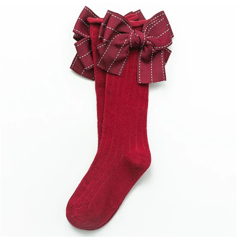 

Fashion Children Socks With Bows Baby Girls Knee High Sock Soft Quality Kids Long Socks Sweet Princess Sock For Baby Girls S M L