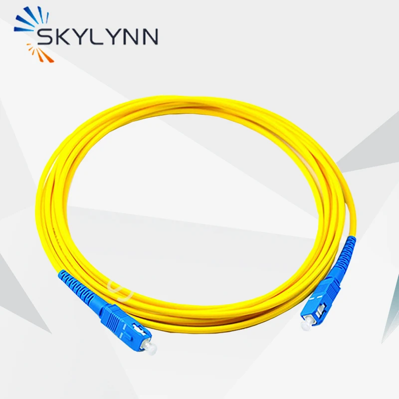 50 PCS 3 Meter Length SC/UPC-SC/UPC Simplex 2.0mm Single Mode G652D/G657A1/G657A2 LSZH Jacket Fiber Optic Patch Cord