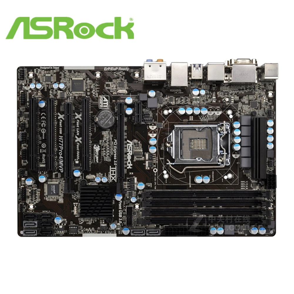 ASRock H77 Pro4/MVP Pro4MVP оригинальная настольная Материнская плата 1155 Socket LGA1155 DDR3 SATA3 USB3.0 |