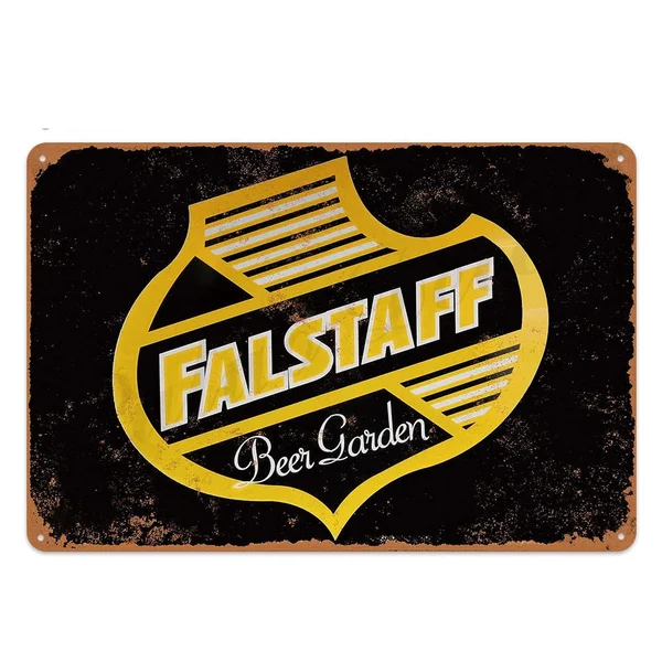 

Falstaff Beer Sign Metal Sign Plaque Metal Vintage Pub Tin Sign Wall Decor for Bar Pub Club Man Cave Tin Plates Metal sign