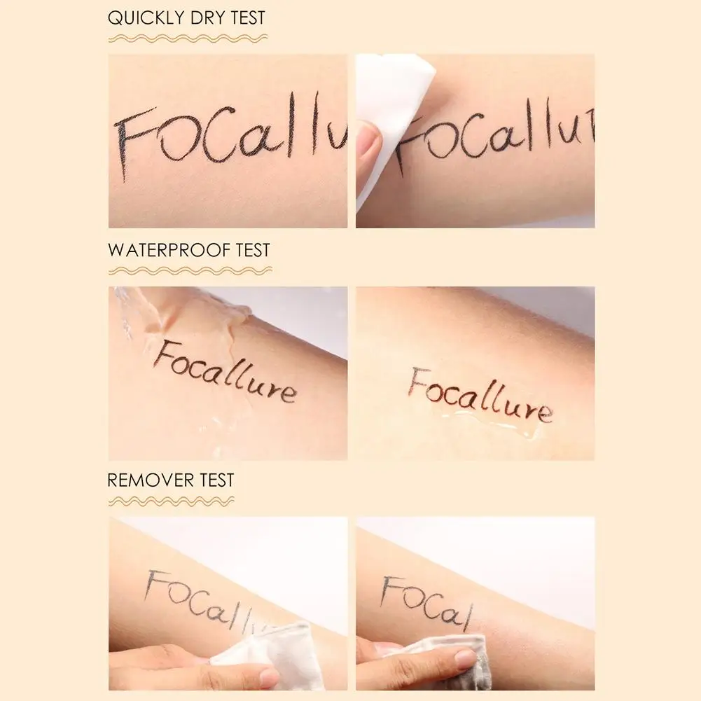 

FOCALLURE Professional Black Eyeliner Quick-drying Waterproof Pen Long-lasting Not Blooming Non Smudge Liquid Eyeliner