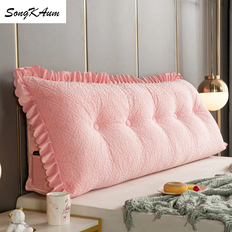 Новая стильная модная моющаяся длинная прикроватная Подушка SongKAum в европейском
