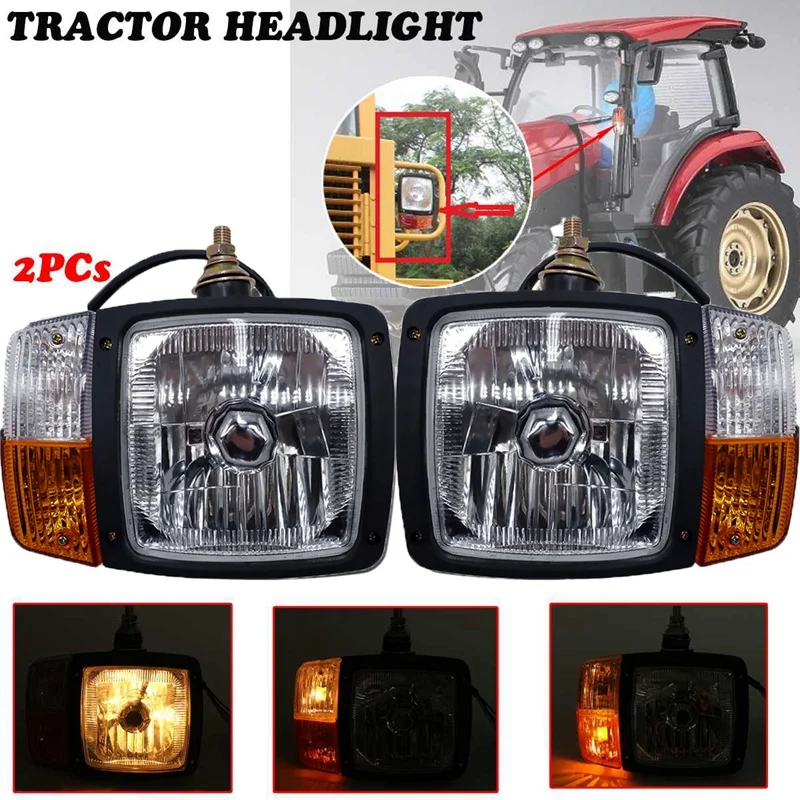 

2 шт. светодиодный универсальный индикатор светильник s головной светильник s левый и правый сигнал поворота головки светильник для трактор...