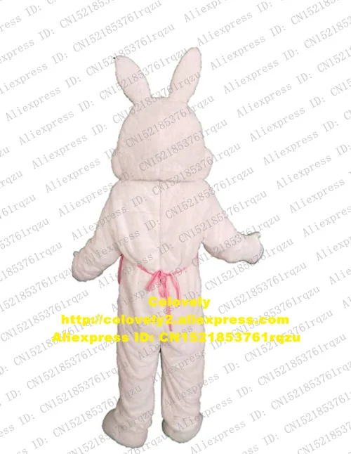 Плюшевый розовый Пасхальный кролик заяц талисман костюм для взрослых мультяшный