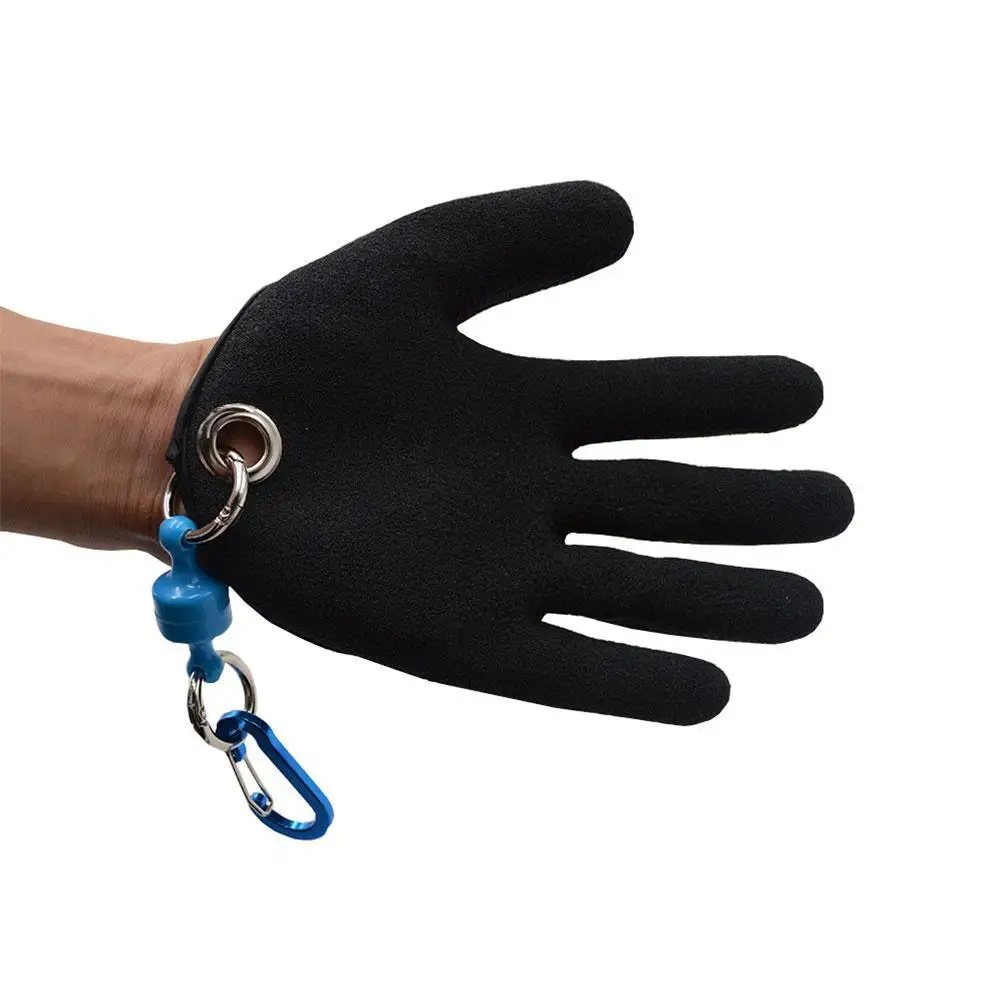 

1pc Fishing Catching Gloves Waterproof Magnet Release Professional Anti-Slip Gloves Protect Hand From Punctures Scratches Gloves