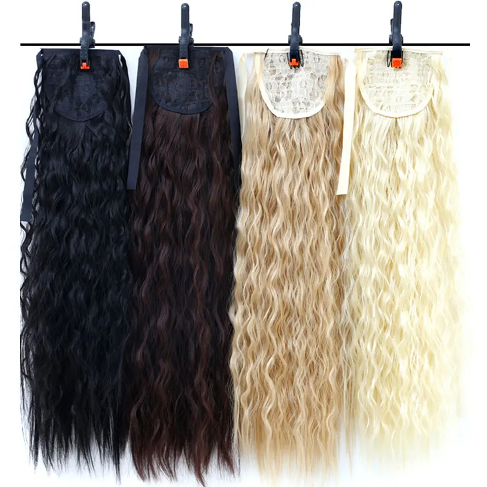 Xnaira Synthetic Drawstring Ponytail Long Afro Kinky Curly Pony Tail Natural Fake Clip In Hair Extensions Heat Resistant Fiber | Шиньоны и