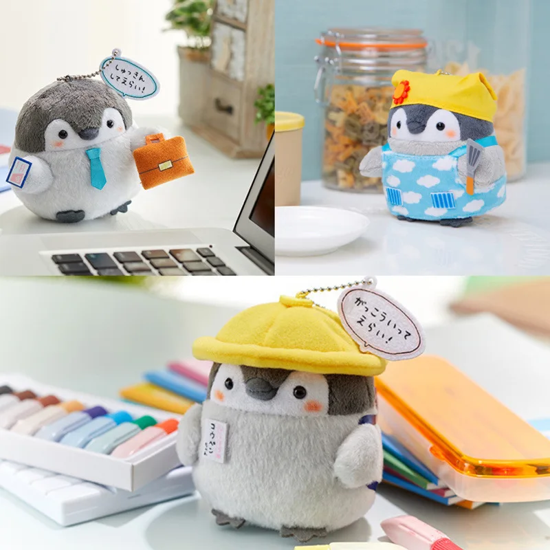 

1 шт. 8 см Япония положительной энергии профессии Пингвин серии персонал студентов мягкая игрушка-Пингвин Плюшевые игрушки-подвески для мал...