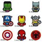 1 шт. Подвески в виде супер героев для обуви, аксессуары, украшения из ПВХ, Мультяшные Кроксы для 3D ЗНАЧКОВ, халки, детские игрушки для мальчиков и девочек, подарки
