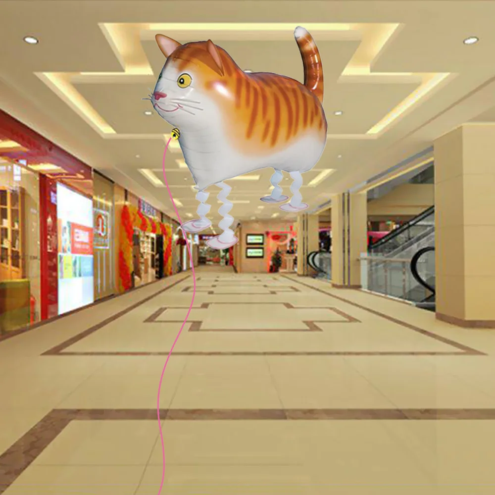 Шарик для прогулок детская игрушка кошек надувная фольга Рождества милый может