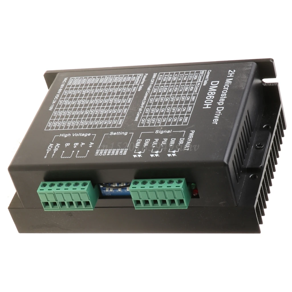 

Stepper Motor Driver Cintroller DM860 Microstep Brushless DC Stepper Motor Shell for 57 86 Stepper Motor Nema23 Nema34