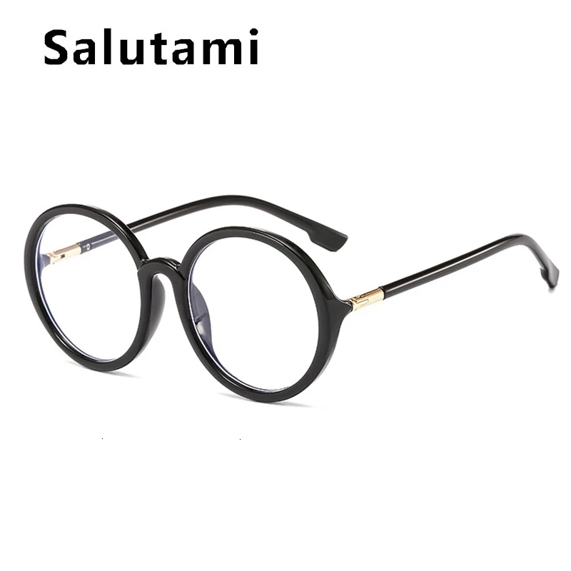 Прозрачная оправа Круглый анти синий светильник прозрачная для очков женщин 2020