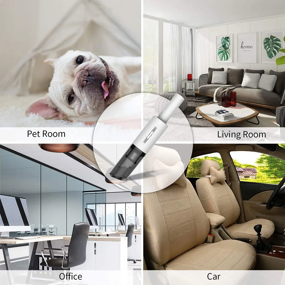 

6000Pa Car Vacuum Cleaner 7.4V 120W Portable Handheld Cordless Super Suction Wet/Dry Vaccum Cleaner For Car Home