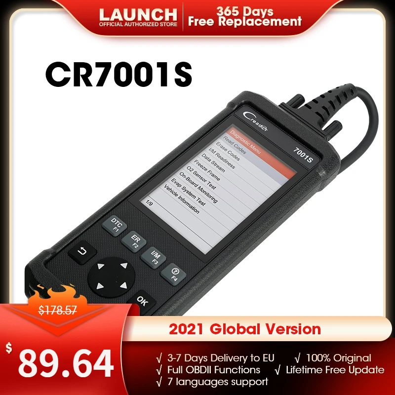 launch Creader 7001S CR7001S diagnosis profesional del automovil diagnosis multimarca herramienta