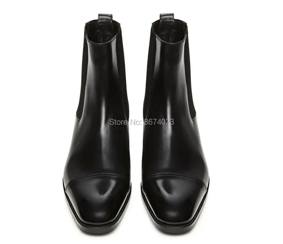 Qianruiti/модные мужские ботинки челси в британском стиле Повседневная обувь из