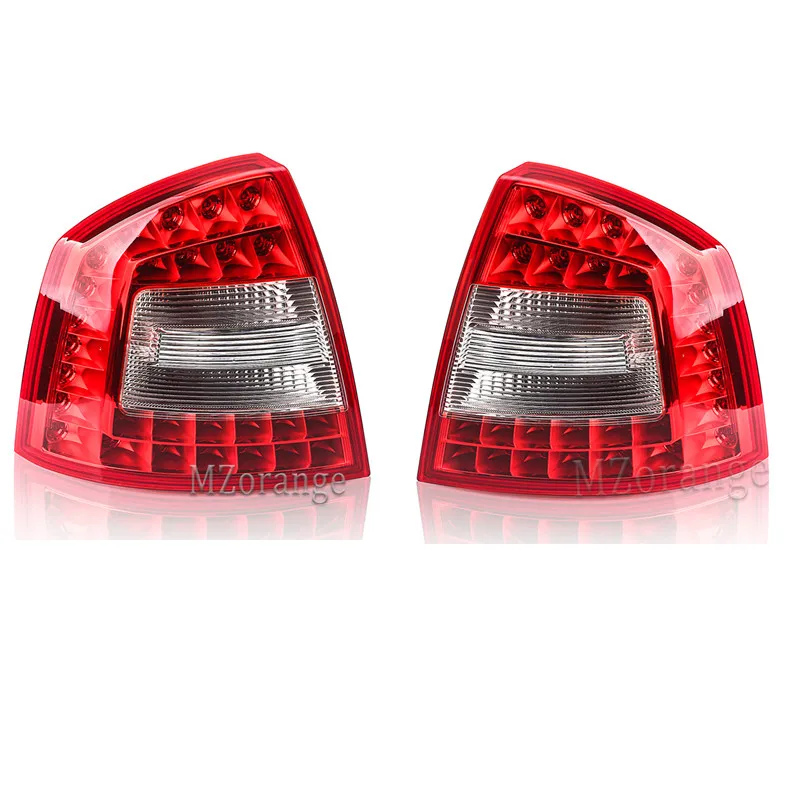 MZORANGE светодиодный хвост реальные светильник для SKODA Octavia A6 для RS 2009 2010 2011 2012 2013 авто-Стайлинг светодиодный автомобиль Задние огни тормозной светильник - Цвет: left and right