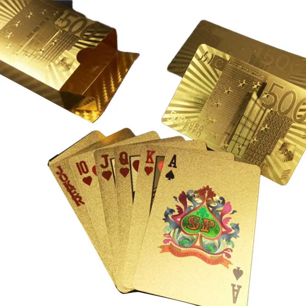 type 4 Новые игральные карты Золотая фольга покерные карты колода карт - Цвет: type 4