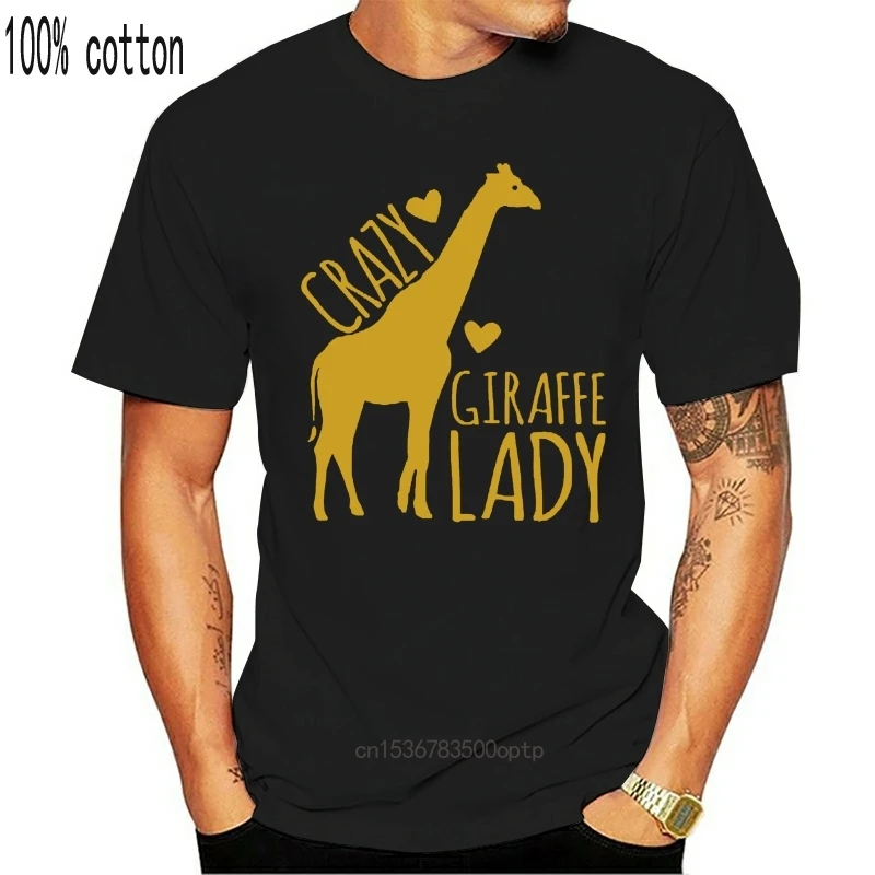 

Men T Shirt Crazy Giraffe Lady(1) Women t-shirt
