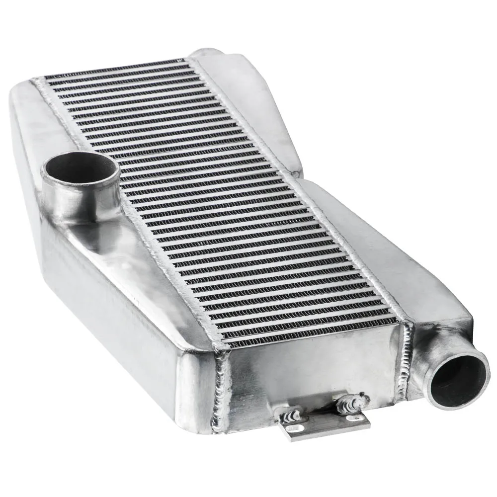 

Twin Turbo Intercooler Aluminum Universal 27"x13"x3.5" 2 In/1 Outlet 400-800HP