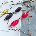 Солнцезащитные очки мужские и женские, Овальные, в стиле ретро, 1 шт.