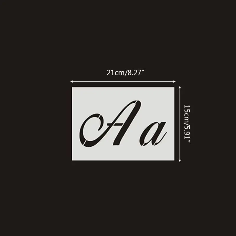40 шт./компл. трафарет с алфавитом картина на стену сделай сам шаблон для тиснения |