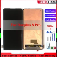 6 78 super original amoled lcd display for oneplus 8 pro one plus 8pro touch screen panel digitizer for in2023 in2020 in2021