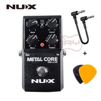 nux metal core deluxe distortion effect pedal 2 band eq tone lock preset function true bypass effector pedal free picks gift