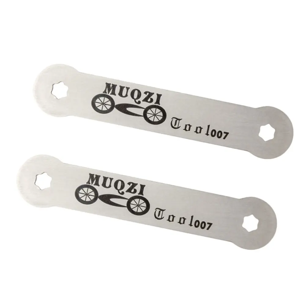 

2Pcs Bike Pedal Screw Spanners Double Head Wrenches Bike Supplies (Silver)